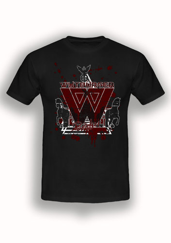 Wutbürger - Quadriga Berlin T-Shirt schwarz