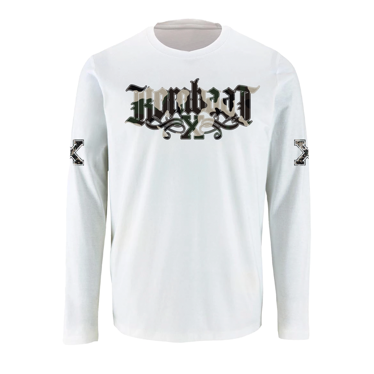 Kombaat - Straight Edge Rapcore Longsleeve weiss