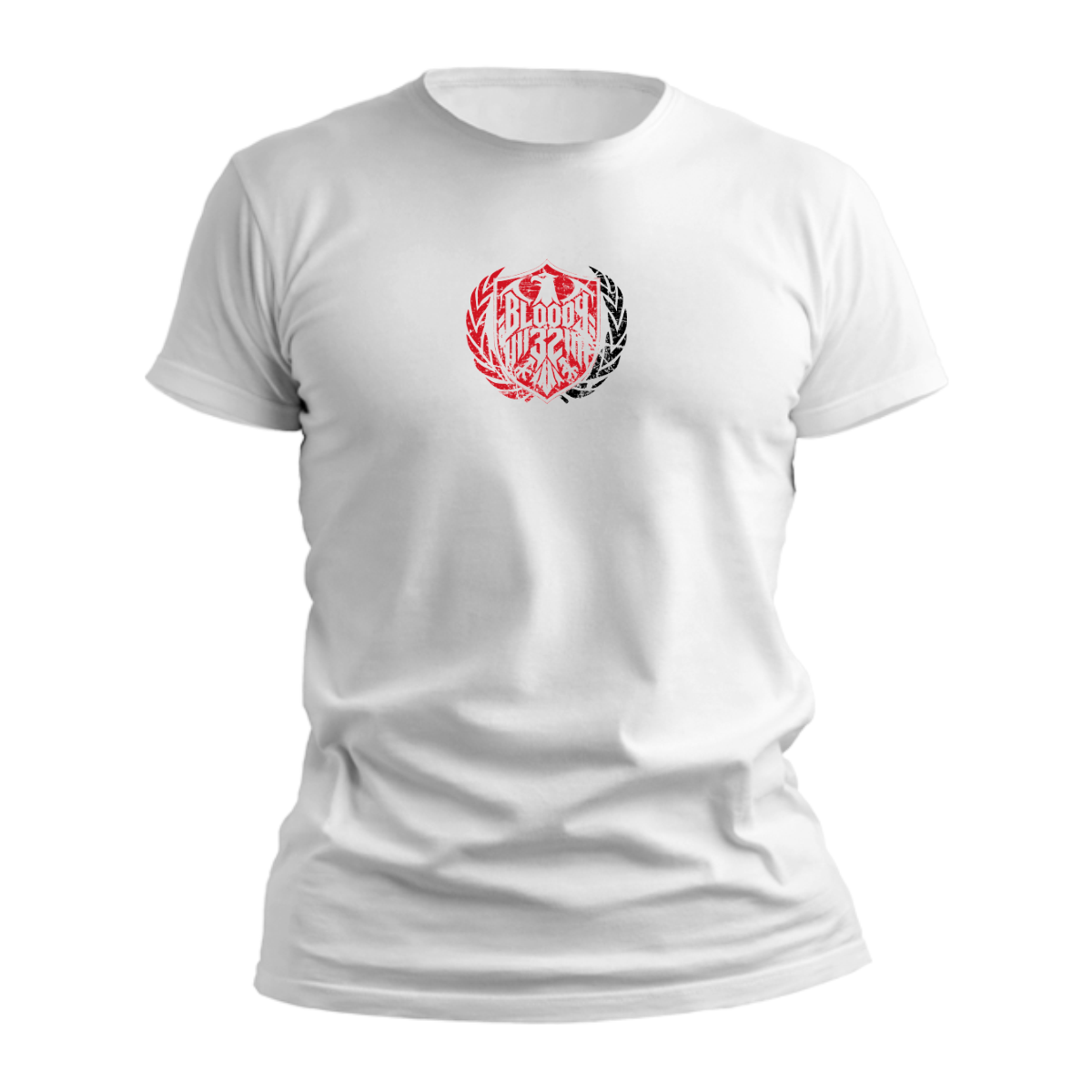 Bloody32 - Einigkeit-Recht-Freiheit // T-Shirt weiss