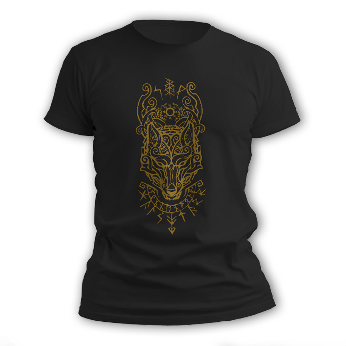 Galstarr - Sonnenwolf T-Shirt schwarz