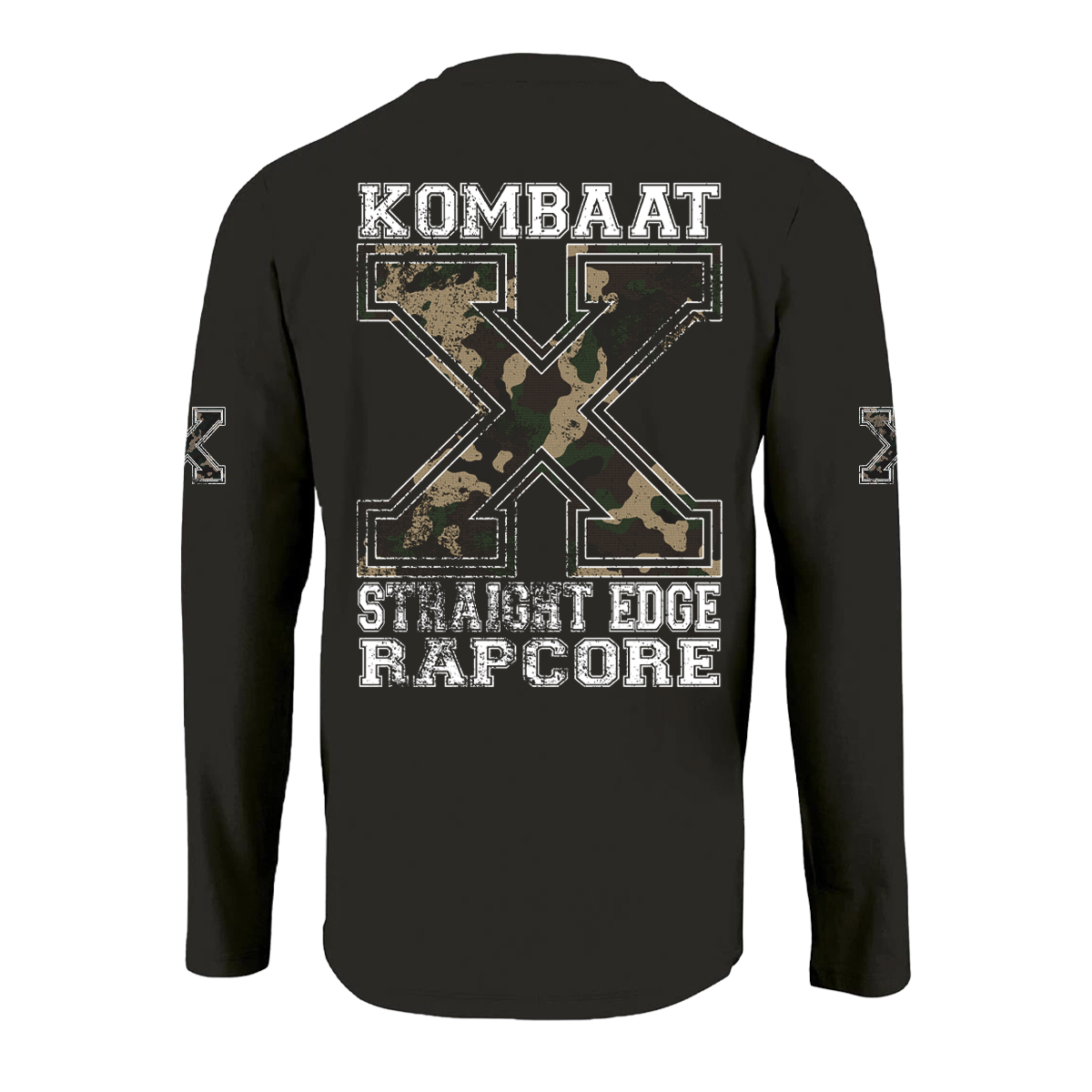 Kombaat - Straight Edge Rapcore Longsleeve schwarz