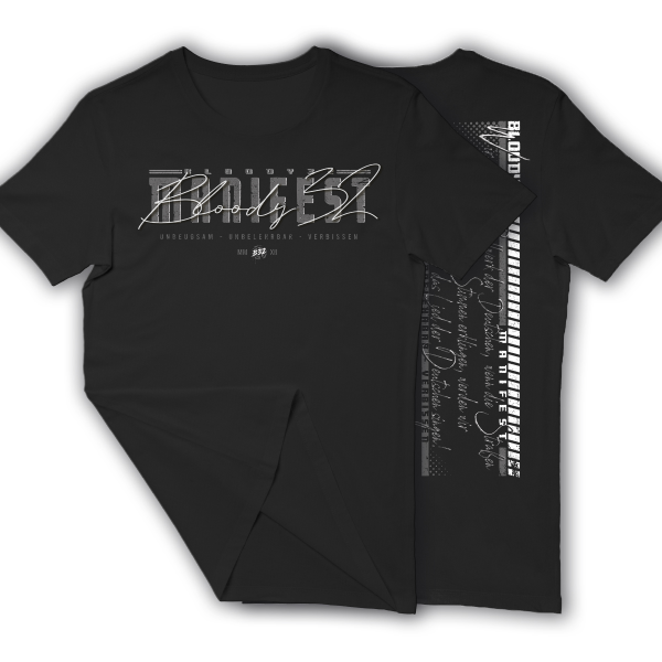 Bloody 32 - Manifest T-Shirt schwarz