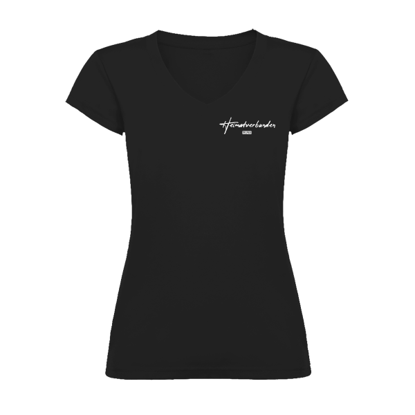 Runa - Heimatverbunden T-Shirt V-Ausschnitt schwarz *Frauen*